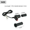 thumbnail image 4 of YAAQII for 48V Electric Bicycle Thumb Throttle Speed Control with Power Indicator Light, Waterproof Connector for E-Bike Scooter Tricycle, 1.8m Cable, 22.2mm Handlebar Compatible, 4 of 10
