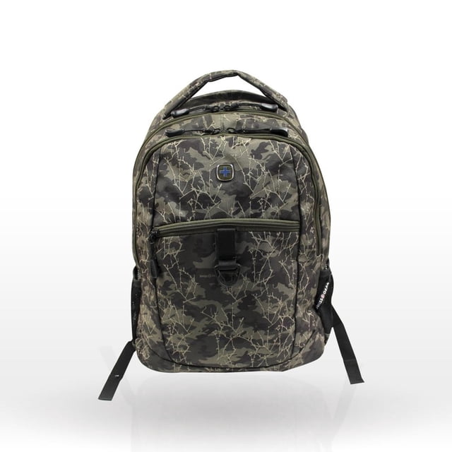 Mochila BTS Swissgear Camuflaje para laptop de 15' color verde oscuro Tecnología Air