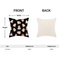 thumbnail image 5 of Halloween Pillow Covers 18x18 Inch Set of 2, Happy Halloween Funny Ghost Pumpkin Decorative Throw Pillowcase Black and White Ghost Cushion Cover for Sofa Couch Living Room Bed Decor, 5 of 6