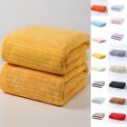 NWQKYZGH 2PCS Adult Velvet Towel , Highly Absorbent Lint‑Free Dry Hair Beach Towel Striped Pattern Thick Bath Towel for Home Daily Shower Use -29.53 × 13.78 in