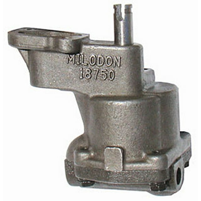 Milodon 18750 Oil Pump For Use With 283/ 327/ 350/ 400 Cubic Inch Small Block Chevrolet Engines; Wet Sump; High Volume; High Pressure; With Pump Only; 3/8 Inch Deeper Than OEM With 5/8 Inch Inlet