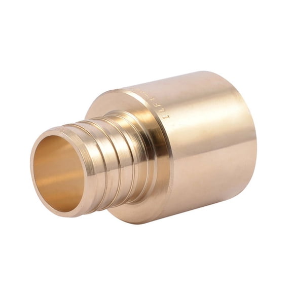 SharkBite  1 in. Crimp   x 1 in. Dia. PEX  Brass  Adapter