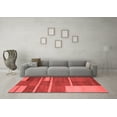 thumbnail image 3 of Ahgly Company Indoor Square Abstract Red Contemporary Area Rugs, 5' Square, 3 of 4