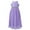 Lavender, variant on YEAHDOR Teens Girls Wedding Evening Long Dress Elegant Floral Lace Chiffon Princess Birthday Party Dress A White 6