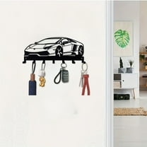 HiiKaa Car Key Holder for Wall,Metal Automotive Key Holder with 7 Hooks,Unique Car Gift for Men,Women,Car Lovers & Enthusiasts,Cool Man Cave Decor