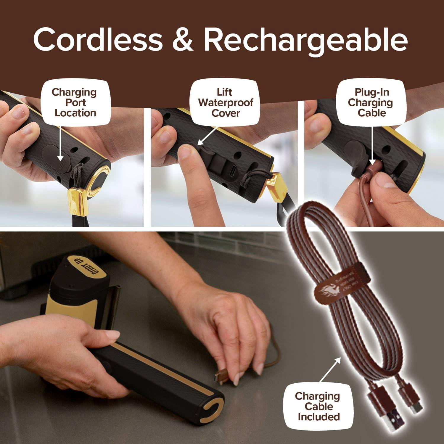 Cleaning Brush 304 Stainless Steel Extra Battery Life Cordless Rechargeable Grill Use
