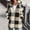 Beige, variant on Womens Fuzzy Fleece Plaid Jacket Sherpa Full Zip Up Hooded Long Coats Casual Loose Winter Warm Outerwear with Pockets