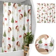 thumbnail image 2 of Hearth & Gear Santa Curtains Home Suitable For Living Rooms Rural Style Winter Scenery Cute Santa Printed Pole Curtains Translucent Portable Curtains for Baby Short Length Curtains Dark Out Shades for, 2 of 7