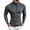 Gray, variant on Cmfcve Mens Muscle Shirts 1/4 Zip Slim Fit Long Sleeve Shirts Casual Athletic Layering Tops