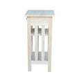 thumbnail image 4 of International Concepts Unfinished Solid Wood Mission Telephone Stand, 4 of 9
