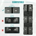 thumbnail image 4 of Unique Bargains Auto Front Left Driver Side Master Power Window Switch para Hyundai Sonata 2011 2012 2013 2014 Grey, 4 of 9