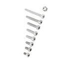 thumbnail image 4 of 300pcs M2.5 Stainless Steel Hex Socket Screws Bolt, Repair Tool Accessory, With Hex Nuts Assortment for General Purpose Use, 4 of 7