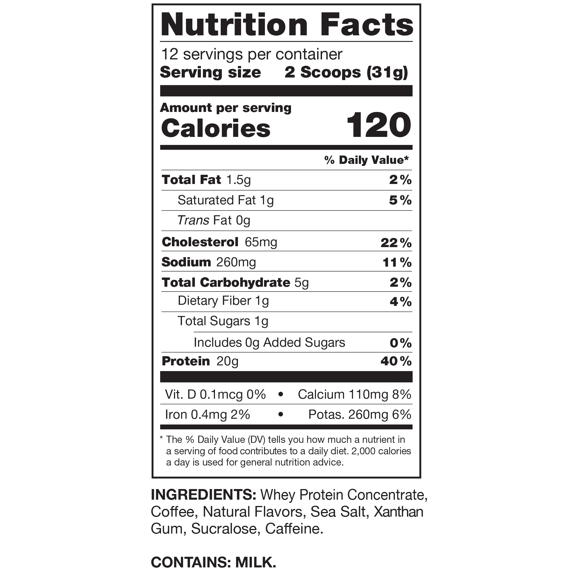Chike Vanilla Protein Iced Coffee with Real Espresso, 20g Protein, 12 Servings