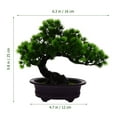 thumbnail image 2 of LABSERRON Lifelike Shape Desktop Bonsai Tree Simulation Bonsai Plastic Decoration 1Set, 2 of 8