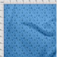 thumbnail image 4 of oneOone Polyester Spandex Medium Blue Fabric Autumn Leaves Craft Projects Decor Fabric Printed By The Yard 56 Inch Wide, 4 of 4