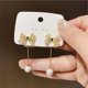 thumbnail image 1 of Pendientes de mariposa con circonitas Joyas para mujer Pendientes de estilo literario Pendientes sencillos y elegantes, 1 of 6