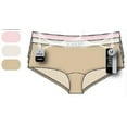 thumbnail image 3 of essie Women's Hipster Panties 3-Pack Nylon Spandex Blend, 3 of 11