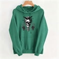 thumbnail image 4 of Molidfa Women's Edgy Skull Hoodie Rocker Graphic Oversized Halloween Pullover Sweatshirt, 4 of 5