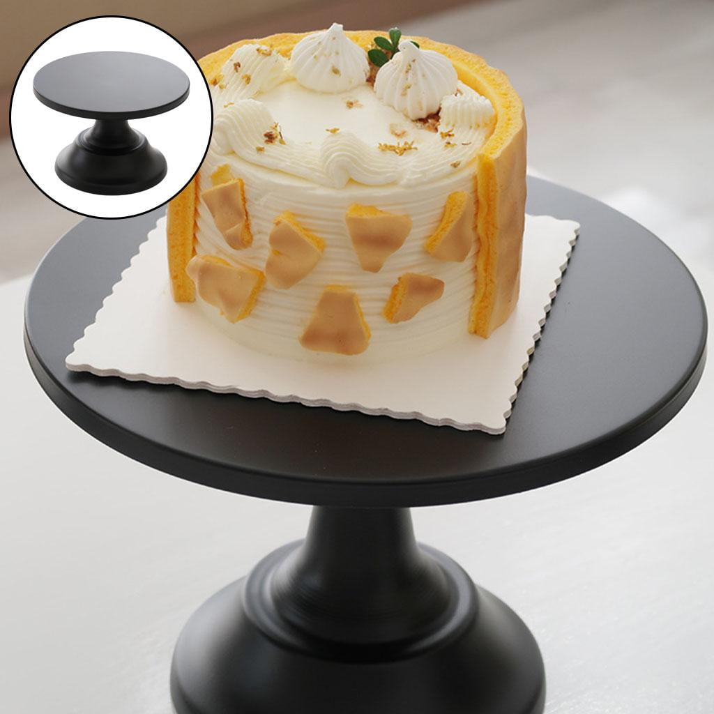 Luzkey Cake Stands Cupcake Holder Fruits Dessert Display Plate Serving Tray for Baby Shower Wedding Party Celebration Home Decor Black S