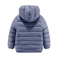 thumbnail image 4 of Ruyang Boys Girls Quilted Puffer Jackets Kids Lightweight Hooded Down Coat Fall Winter Plain Zip Up Padded Warm Outwear, 4 of 9