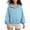 01-Blue, variant on BiZtdJrK Women Half Zip Hoodie Sweatshirt Fleece Lined Workout Hoodies with Kangaroo Pocket Fall Winter Lightweight Pullover Tops Blue M