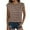 Coffee/Striped, variant on WTXUE T-Shirts Sleeveless, Crew Neck Shirts for Women's Summer Loose Striped T Shirt Striped Casual Tops for Women