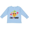 thumbnail image 3 of Inktastic 2nd Birthday Pineapple Girls Hawaiian Girls Long Sleeve Toddler T-Shirt, 3 of 5