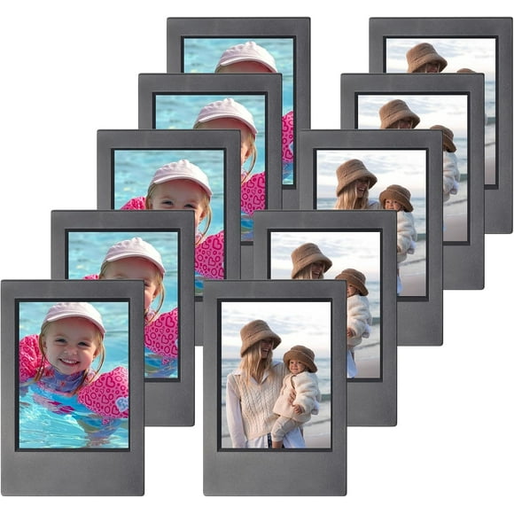 shiyou-Mini Photo Frame for Instax Mini 12/11/EVO/SE/8/7+/99 3 inch instant mini Film-Classic for Polaroid 2.15x3.4 inch Picture Frame-Black (10 Pack)