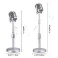 thumbnail image 4 of Microphone Vocal Rétro Classique Dynamique Vintage Support Universel pour Performance en Direct Karaoké Studio Enregistrement, 4 of 5