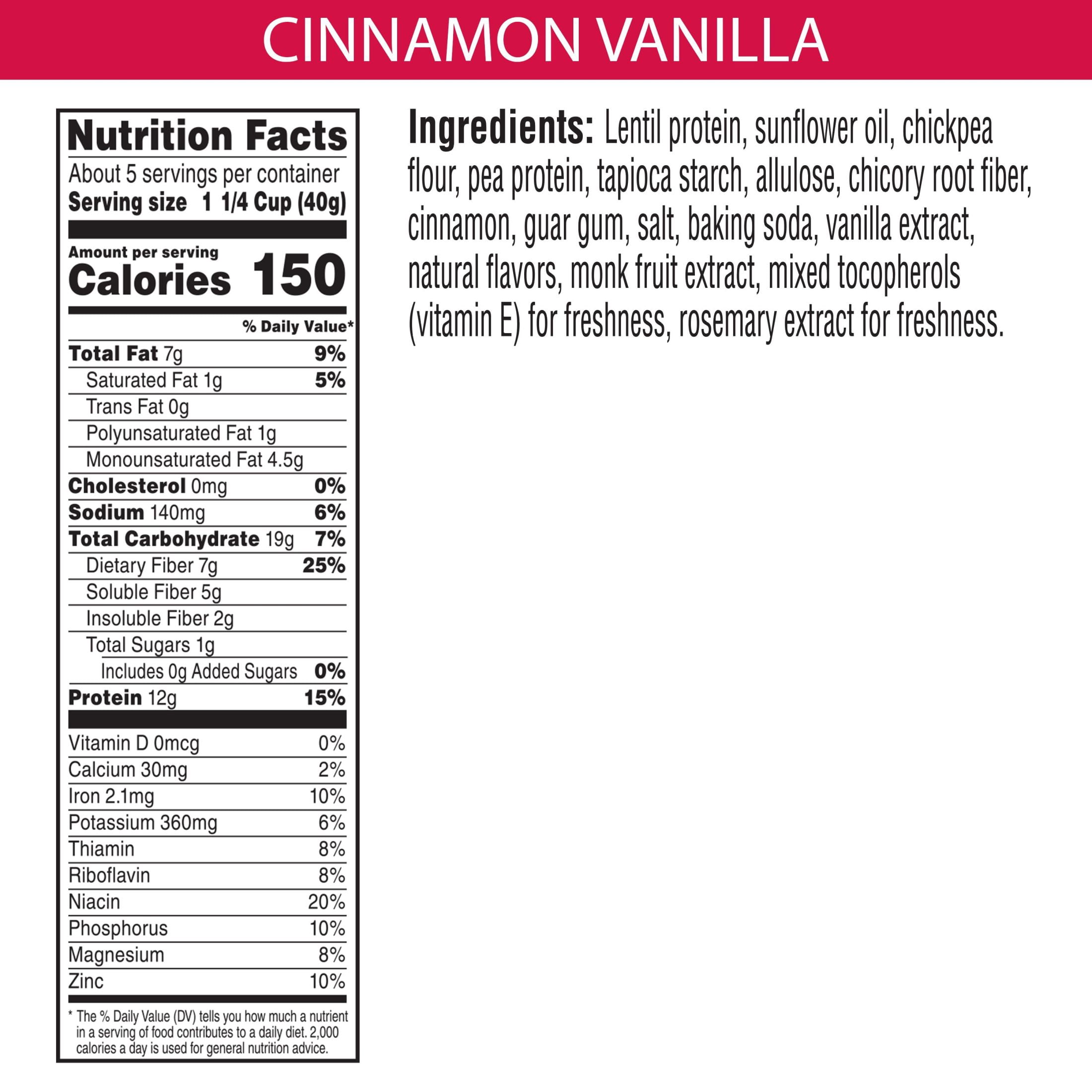 Kashi GO Cinnamon Vanilla Breakfast Cereal, Gluten Free, 7 oz Box