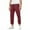 #H-Wine, variant on GuangCheng George Men Solid Jogger Pants Elastic Drawstring Waist Soft Comfortable Casual Cuffed Slim Fit Trousers,Size:5XL