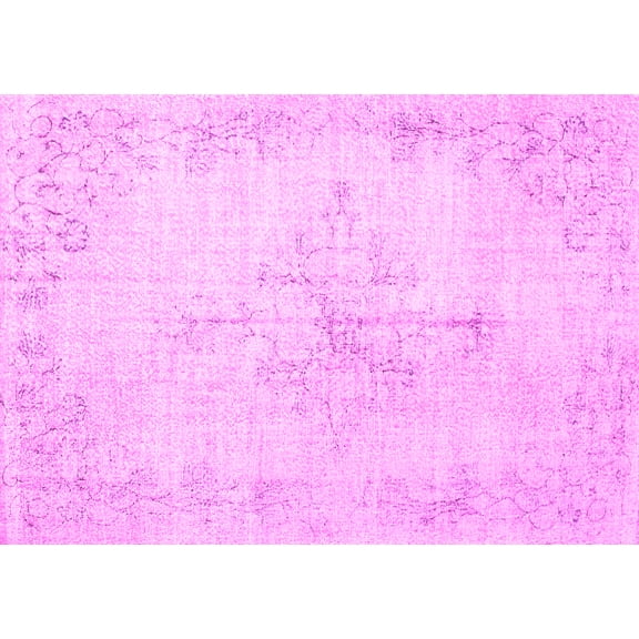 Ahgly Company Indoor Rectangle Persian Pink Traditional Area Rugs, 5' x 7'