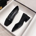 thumbnail image 1 of Chaussures à Talon Moyen Colorblock pour Femmes, Nouveau Style Printanier, Bout Carré, Talon Haut, 1 of 6