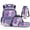 Purple Galaxy Axolotl, variant on Aplkyhs Cute Capybara School Backpack Set 4Pcs with Lunch Box Pencil Case Water Bottle Holder with Strap Portable Lunch Bag for Elementary Primary Middle School Bookbag
