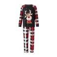 thumbnail image 2 of Elippeo Christmas Family Matching Pajamas Set, Long Sleeve T-shirt with Plaid Pants Baby Jumpsuit, Dog Costume, 2 of 10