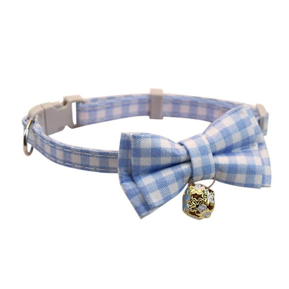 Adjustable Breakaway Cat Collar with Bell and Movable Bow Tie for Small Pets
