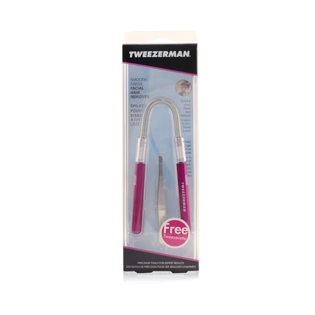 Depilador facial Tweezerman Smooth Finish Pink con pinza