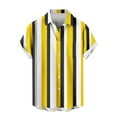 thumbnail image 5 of Jjayotai George Shirts for Men, Men Casual Fashion Turndown Collar Stripe Printed Short Sleeve Button Down Shirt, Mens Graphic Tees, 5 of 6