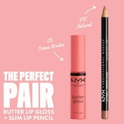 NYX Professional Makeup Butter Gloss, Non-Sticky Lip Gloss, Creme Brulee, 0.27 Oz