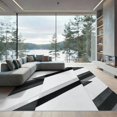 thumbnail image 2 of ODIKA 6'x9' Ultra-Soft Area Rug, Herringbone Abstract Zigzag Interlocking Geometric Shaggy Patterned None Washable, Bare feet friendly, Silk-Touch for Guest Room, Bedroom, 2 of 7