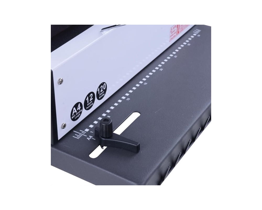Techtongda Manual 34 Holes Punching Binding Machine All Steel Metal Spiral Coil Binder Puncher