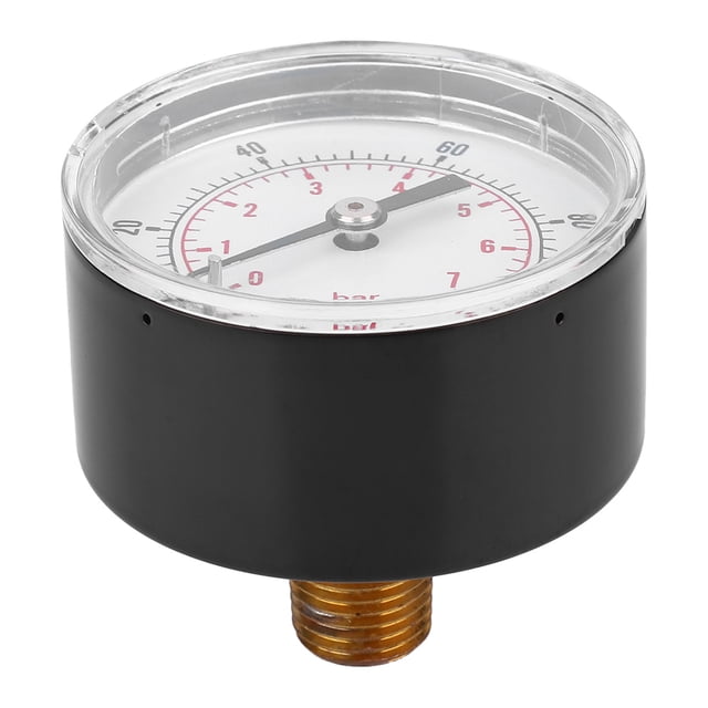Manómetro de agua, manómetro Manómetro de presión axial con esfera de 50 mm Manómetro Conexión trasera Durabilidad mejorada