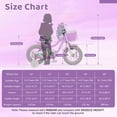thumbnail image 3 of Costway Vélo pour Enfants 14 Pouces, Bicyclette pour Tout-Petits avec Roues Stabilisatrices, Freins à Main et à Rétropédalage Violet, 3 of 10