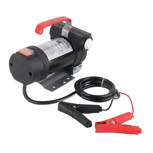 Bomba de transferencia de aceite y combustible diésel autocebante portátil de 12 V y 40 l/min con salida G3/4 para manguera de 1 pulgada