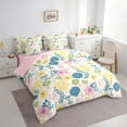 thumbnail image 3 of Castle Fairy Colorful Flowers 7-Piece Twin Bedding Sets for Women Girls Teens,Spring Graden Bedding Comforter Set,Botanical Plants Breathable Sheet Sets,Breathable Home Decor, 3 of 8
