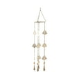 thumbnail image 6 of DecMode 30" Gold Metal Indoor Outdoor Peacock Windchime with Glass Beads and Cone Bells, 6 of 8