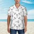 thumbnail image 2 of Fuzoiu Antenna Icon Print Hawaiian Shirt for Men, Summer Beach Casual Short Sleeve Button Down Shirts, Men’s Beach Summer Shirts with Pocket,Medium, 2 of 7