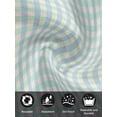 thumbnail image 7 of Blue Green Cloth Napkins Set of 6 Reusable Dinner Napkins, Grid Checkered Plaid Gingham Lattice Trellis Cocktail Napkin Washable Table Napkins for Wedding/Holiday Party/Baby Shower 20"x20", 7 of 7