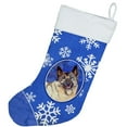 thumbnail image 2 of Norwegian Elkhound Winter Snowflakes Snowflakes Holiday Christmas Stocking, 2 of 2