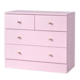 thumbnail image 4 of IVV Modern Dresser for Bedroom with 4 Drawers, Wide Chest of Drawers with Matte Gold Round Knobs, Storage Organizer Unit for Closet, Living Room, Hallway (Pink), 4 of 9
